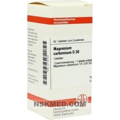 MAGNESIUM CARBONICUM D 30 Tabletten 80 St