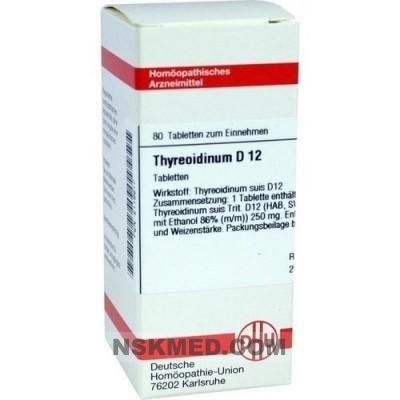 Тиреоидинум Д12 (THYREOIDINUM D 12) Tabletten 80 St