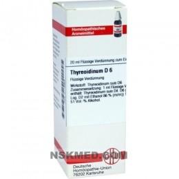 Тиреоидинум Д6 раствор (THYREOIDINUM D 6) Dilution 20 ml