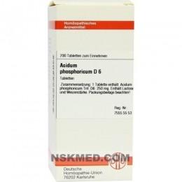 ACIDUM PHOSPHORICUM D 6 Tabletten 200 St