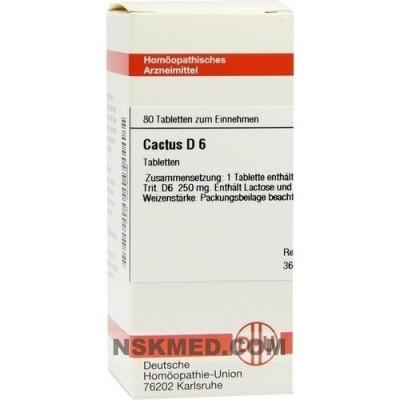 CACTUS D 6 Tabletten 80 St