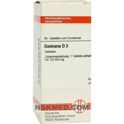 DAMIANA D 3 Tabletten 80 St