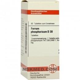 FERRUM PHOSPHORICUM D 30 Tabletten 80 St