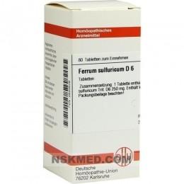 FERRUM SULFURICUM D 6 Tabletten 80 St