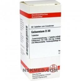 Гельземиум Д30 (GELSEMIUM D 30) Tabletten 80 St