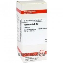 HAMAMELIS D 12 Tabletten 80 St