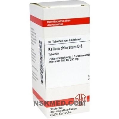 KALIUM CHLORATUM D 3 Tabletten 80 St