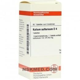 KALIUM SULFURICUM D 4 Tabletten 80 St