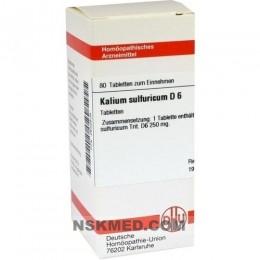 KALIUM SULFURICUM D 6 Tabletten 80 St