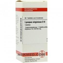 LYCOPUS VIRGINICUS D 6 Tabletten 80 St