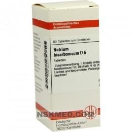 NATRIUM BICARBONICUM D 6 Tabletten 80 St