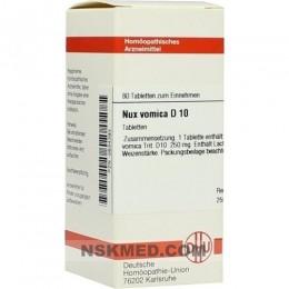 NUX VOMICA D 10 Tabletten 80 St