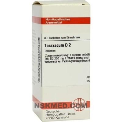 TARAXACUM D 2 Tabletten 80 St