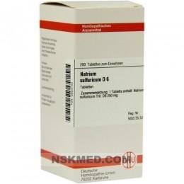 NATRIUM SULFURICUM D 6 Tabletten 200 St