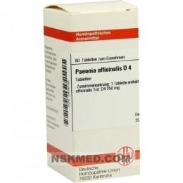 PAEONIA OFFICINALIS D 4 Tabletten 80 St