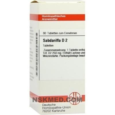 SABDARIFFA D 2 Tabletten 80 St