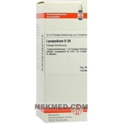 Ликоподий Д30 пыльца плауна булавовидного раствор (LYCOPODIUM D 30) Dilution 50 ml