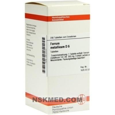 FERRUM METALLICUM D 6 Tabletten 200 St