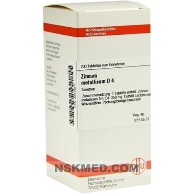 ZINCUM METALLICUM D 4 Tabletten 200 St