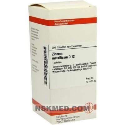 ZINCUM METALLICUM D 12 Tabletten 200 St