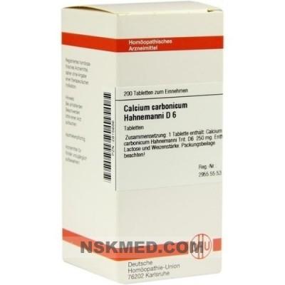 CALCIUM CARBONICUM Hahnemanni D 6 Tabletten 200 St