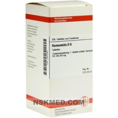 HAMAMELIS D 6 Tabletten 200 St