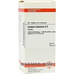 LYCOPUS VIRGINICUS D 6 Tabletten 200 St