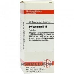 PYROGENIUM D 12 Tabletten 80 St