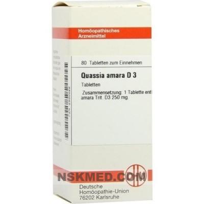QUASSIA D 3 Tabletten 80 St