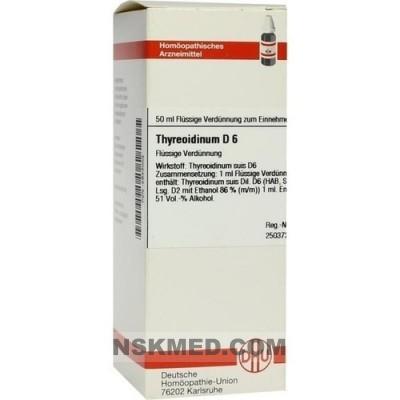 Тиреоидинум Д6 раствор (THYREOIDINUM D 6) Dilution 50 ml
