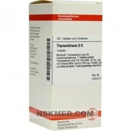 Тиреоидинум Д6 (THYREOIDINUM D 6) Tabletten 200 St