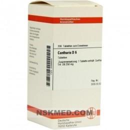 Кантарис Д6 (CANTHARIS D 6) CANTHARIS D 6 Tabletten 200 St