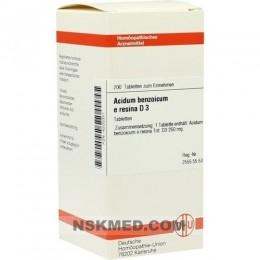 ACIDUM BENZOICUM E Resina D 3 Tabletten 200 St