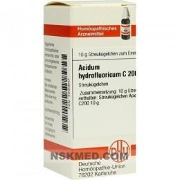 ACIDUM HYDROFLUORICUM C 200 Globuli 10 g