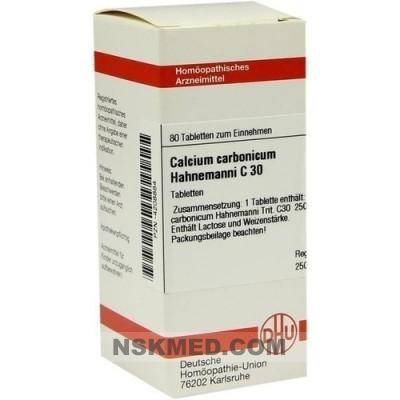 CALCIUM CARBONICUM Hahnemanni C 30 Tabletten 80 St