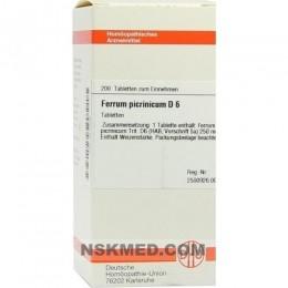 FERRUM PICRINICUM D 6 Tabletten 200 St
