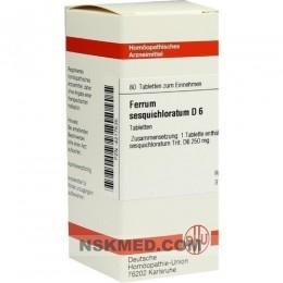 FERRUM SESQUICHLORATUM D 6 Tabletten 80 St
