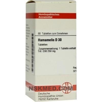 HAMAMELIS D 30 Tabletten 80 St