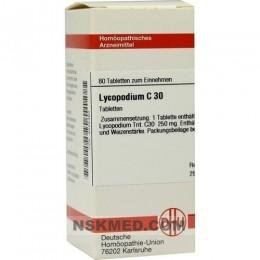 LYCOPODIUM C 30 Tabletten 80 St