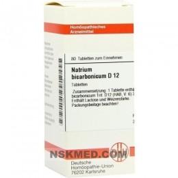 NATRIUM BICARBONICUM D 12 Tabletten 80 St