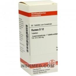 RUMEX D 12 Tabletten 80 St