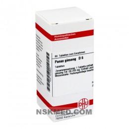PANAX GINSENG D 6 Tabletten 80 St