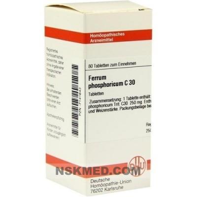 FERRUM PHOSPHORICUM C 30 Tabletten 80 St