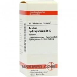 Ацидум гидроцианикум (кислота синильная) (ACIDUM HYDROCYANICUM) D 10 Tabletten 80 St
