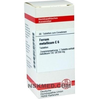 FERRUM METALLICUM C 6 Tabletten 80 St