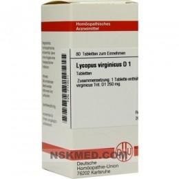 LYCOPUS VIRGINICUS D 1 Tabletten 80 St