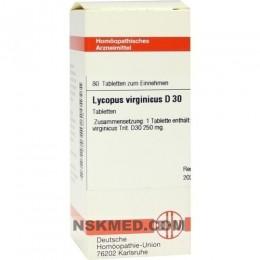 LYCOPUS VIRGINICUS D 30 Tabletten 80 St