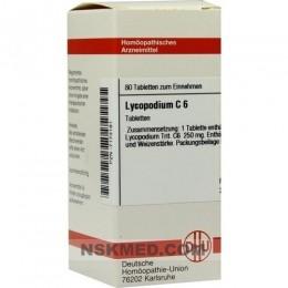 LYCOPODIUM C 6 Tabletten 80 St