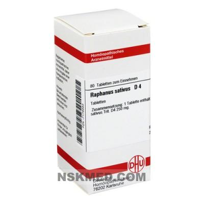 RAPHANUS SATIVUS D 4 Tabletten 80 St