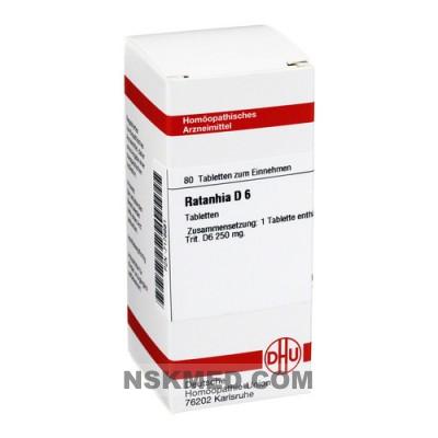 RATANHIA D 6 Tabletten 80 St